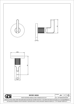 Запорный вентиль Gessi Inciso 58263.707 Black Metal Brushed PVD