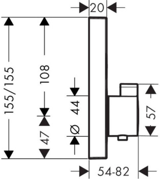 Смеситель для душа Hansgrohe 15763670S черный