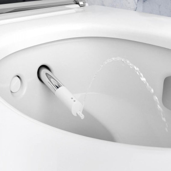 Унитаз-биде подвесной Geberit AquaClean Mera Classic 146.204.11.1 панель белая