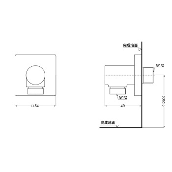 Подключение для шланга Toto Showers TBW02013R