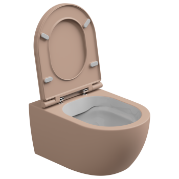 Чаша подвесного унитаза GSG Ceramic Design Like White/Cipria Matt LKWCSOBI000/032