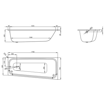 Стальная ванна Bette Space 170x75 1140-000