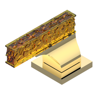 Вентиль смесителя для раковины THG Ginkgo U5E-F01-35/H полированное золото