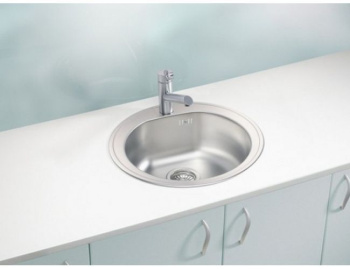 Кухонная мойка Alveus Form 30 1116756, в комплекте с сифоном сталь