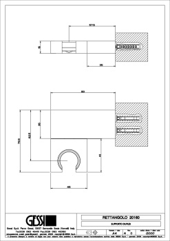 Держатель душевой лейки Gessi 20160.299 Matte Black