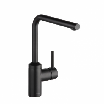 Kludi 42 814 3977 L-INE Смеситель для кухни 280 мм, Г излив, 7,6 л/мин, черный матовый