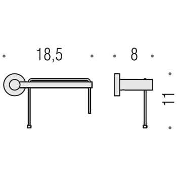 Держатель туалетной бумаги Colombo Plus подвесной, DX, хром W4908D.CR