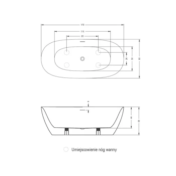 Акриловая ванна Riho 170x80 B092001005