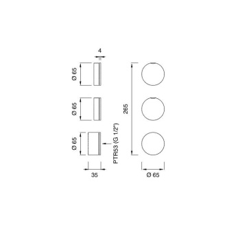 Смеситель для душа CЕА Design Giotto Plus GIO 58 S с термостатом сталь