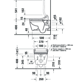 Duravit Крышка биде Sensowash Classic