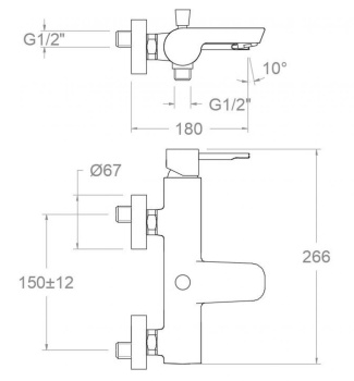 Смеситель для ванны Ramonsoler Odisea медь 390501SCUC