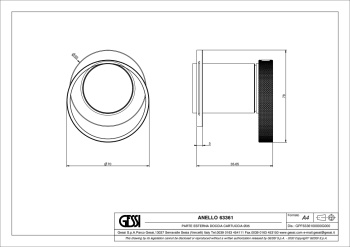 Смеситель для душа Gessi Anello 63361.706 Black Metal PVD