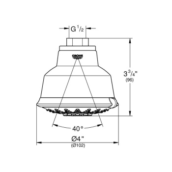 Верхний душ Grohe Relexa Rustic 27126001