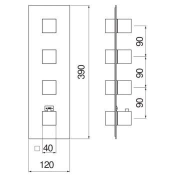 Смеситель для душа Nobili Seven WE00104/QBM черный