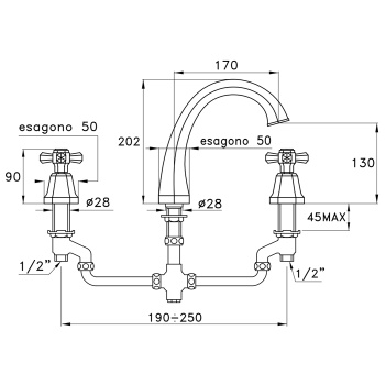 Смеситель для раковины Stella Eccelsa 3223 EC 00021 AU00 золото