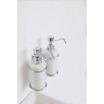 Дозатор для жидкого мыла Burlington A20 CHR хром/белый