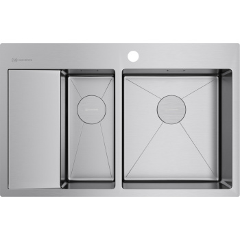 Мойка кухонная Omoikiri Akisame 78-2-IN-R нержавеющая сталь 4973063