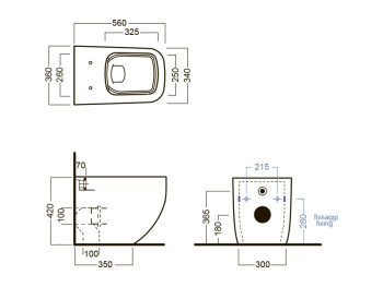 Унитаз напольный Hatria Next Y3AY01