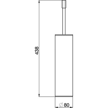 Ерш напольный Cisal Cherie золото CE09065024