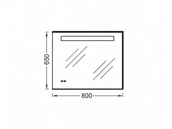 Зеркало Jacob Delafon Formilia 80 (EB1160-NF) c подсветкой