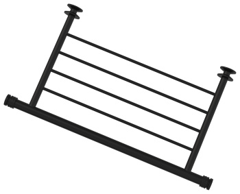 Полка для полотенец Сунержа 31-2012-4370 черная