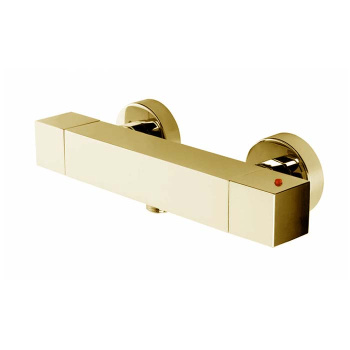 Bossini Cube Tермостат для душа, наружный, 1 выход  1/2', цвет: золото Z004103.021