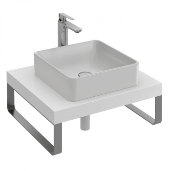 Столешница для раковины Jacob Delafon Parallel EB66-1200-N18 белый блестящий белый