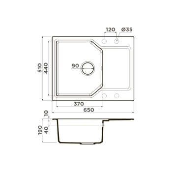Мойка кухонная Omoikiri Yonaka 65-CA карамель 4993345