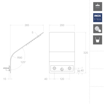 Верхний душ Ramonsoler Hydrotherapy тропический RIKS