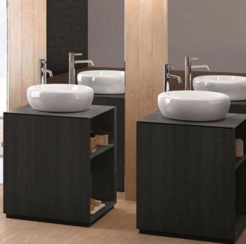 Раковина накладная Cielo Fluid FLLA45 AN 45 см коричневый