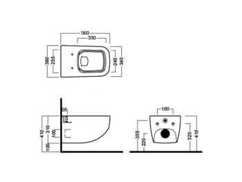 Унитаз подвесной Hatria Next A0Y1F102