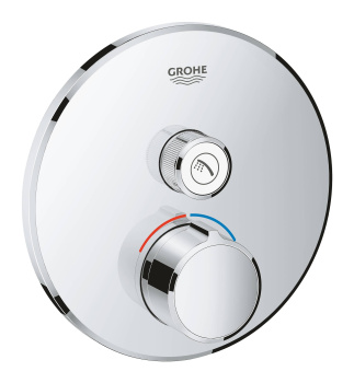 Внешняя часть смесителя GROHE Grohtherm SmartControl на 1 выход, хром 29144000