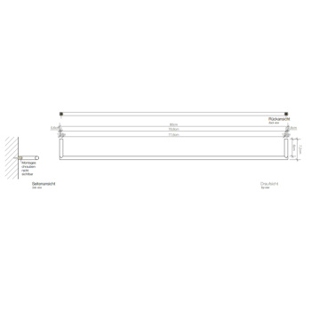 Полотенцедержатель Decor Walther Mikado HTE80 80 белый матовый 521050
