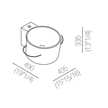 Раковина Agape Bucatini 40.5х49х33.5, 1 отв., подвесная, матовый белый ACER0740NZB *1