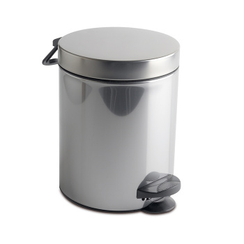 3SC Hotel Ведро 3 л. 17x20xh26 см, с педалью, с крышкой и механизмом softclose, из нерж.стали, цвет: хром HO64SL