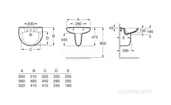 Раковина Jacob Delafon VOX EYD102-00