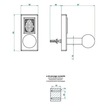 Крючок одинарный THG Metropolis Cristal Noir A2L-F30-517 soft gold
