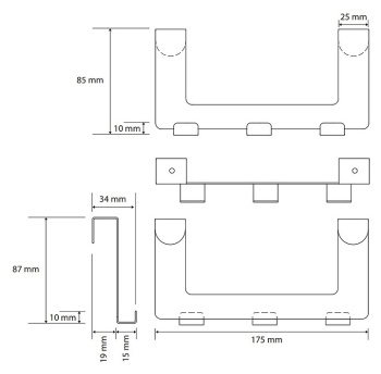 Вешалка Bemeta Neo 101106225