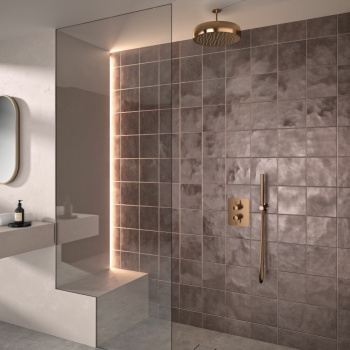 Верхний душ Ramonsoler Hydrotherapy потолочный круглый медь BV02RMVOLCUC