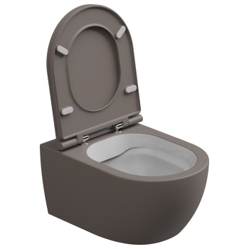 Чаша подвесного унитаза GSG Ceramic Design Like White/Tortora Matt LKWCSOBI000/029