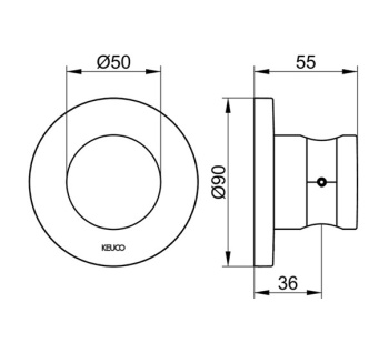 Держатель для ручного душа Keuco Ixmo 59591370001 чёрный матовый