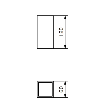 Стакан настольный Fantini Linea хром 92 02 7750