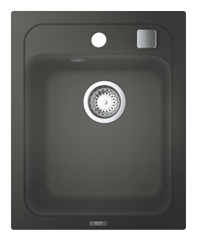 Мойка GROHE K700 с одной чашей, 400 x 500 мм, серый гранит 31650AT0
