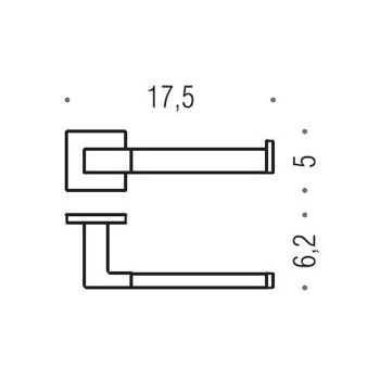 Держатель туалетной бумаги Colombo Basic Q DX, хром B3708D.CR