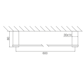 Полотенцедержатель Fima Carlo Frattini Accessori 60, подвесной, золото F6020/60OR