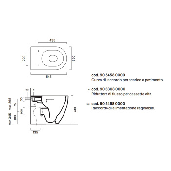 Унитаз напольный Catalano Sfera 514550022 черный матовый