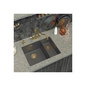 Мойка кухонная Omoikiri Kata 55-2-U-DC тёмный шоколад 4993388