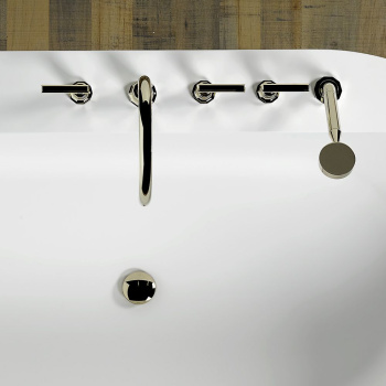 Смеситель для ванны THG Les Ondes à Manettes G8B-С01-1132SG matt nickel