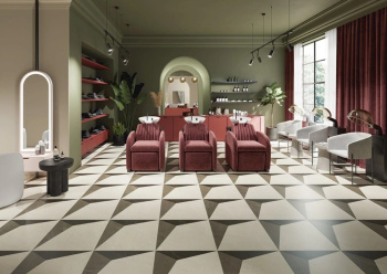 Керамогранит Coliseumgres Fiamma White Ins.Frame 60x60 см 610080000235