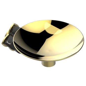 Мыльница металлическая THG Petale De Cristal Noir U6D-F01-546GM полированное золото